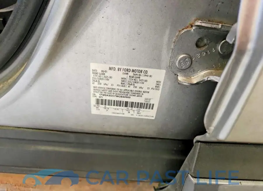 1FMSK8DH7MGB40900# 13