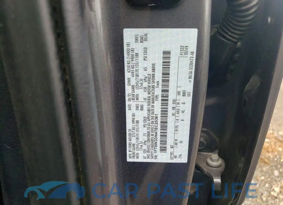 1FT8W3DN4TEC25361# 12