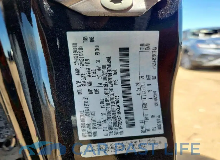 1FTER4FH6KLA76033# 12