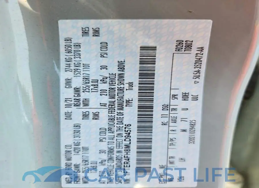 1FTER4FH8MLD94576# 12