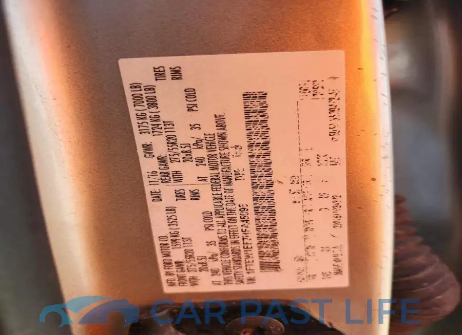 1FTEW1EF7HFA45095# 12