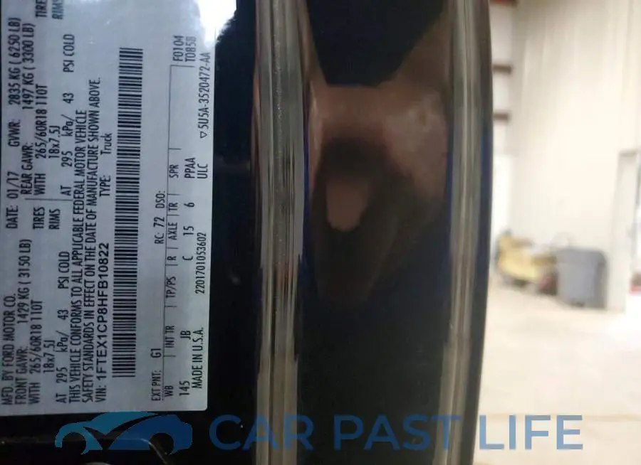 1FTEX1CP8HFB10822# 12