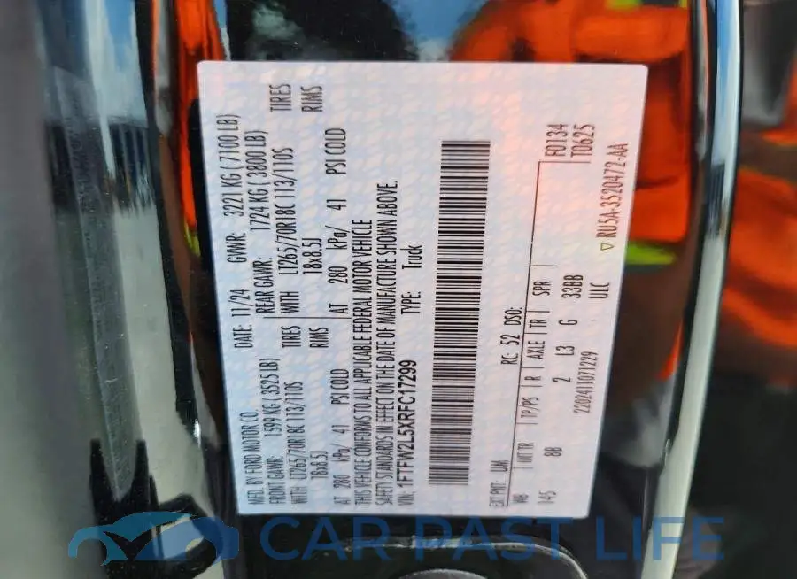 1FTFW2L5XRFC17299# 13