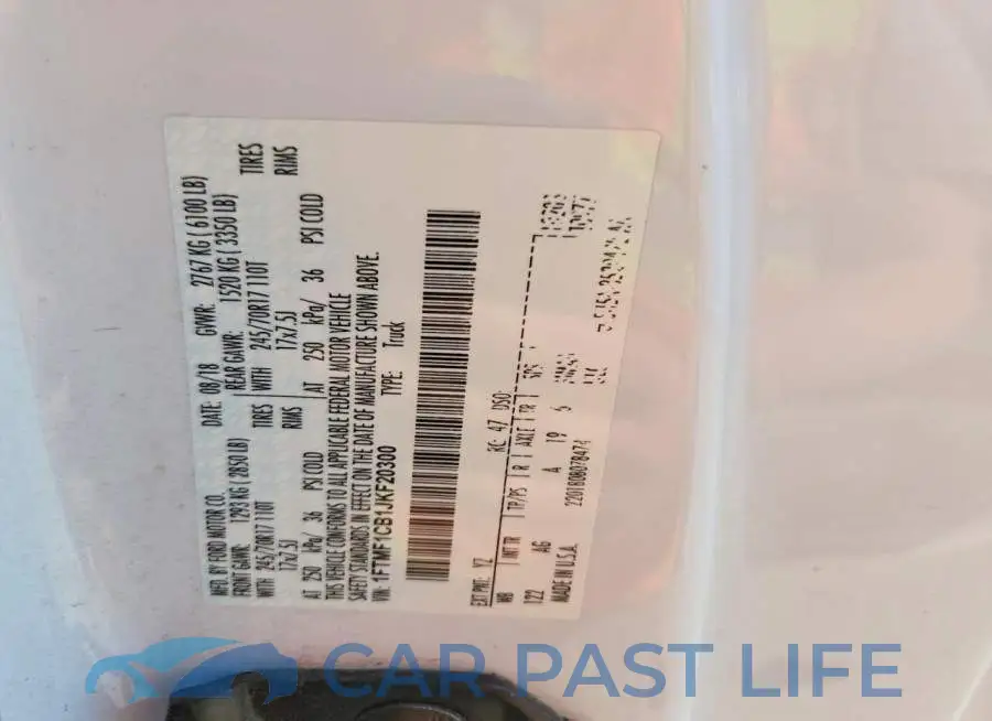 1FTMF1CB1JKF20300# 12