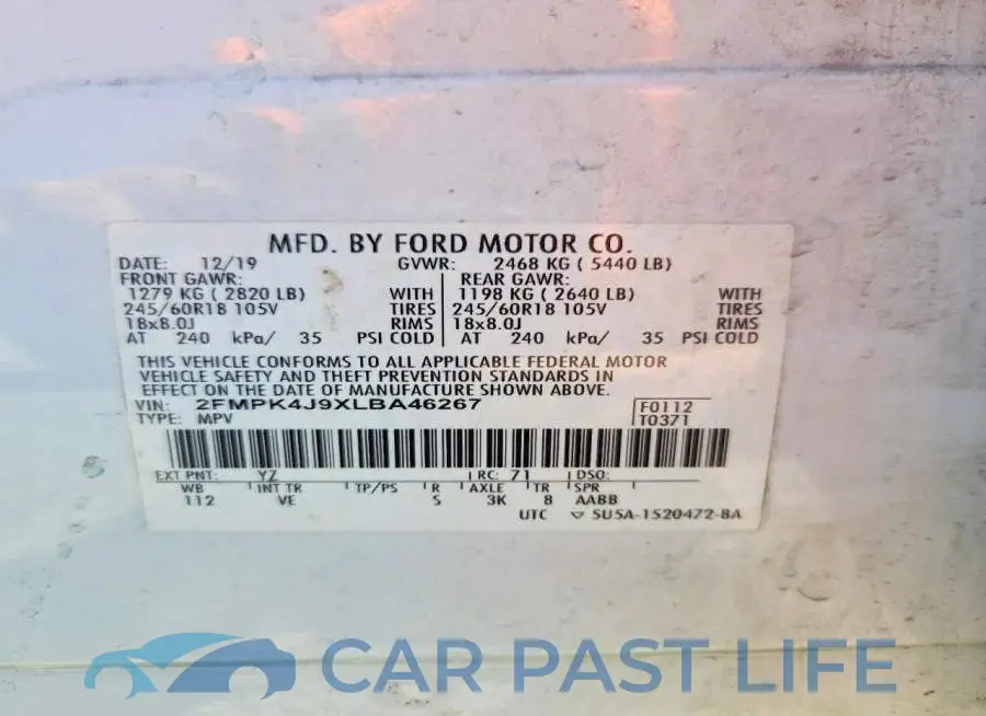 2FMPK4J9XLBA46267# 14