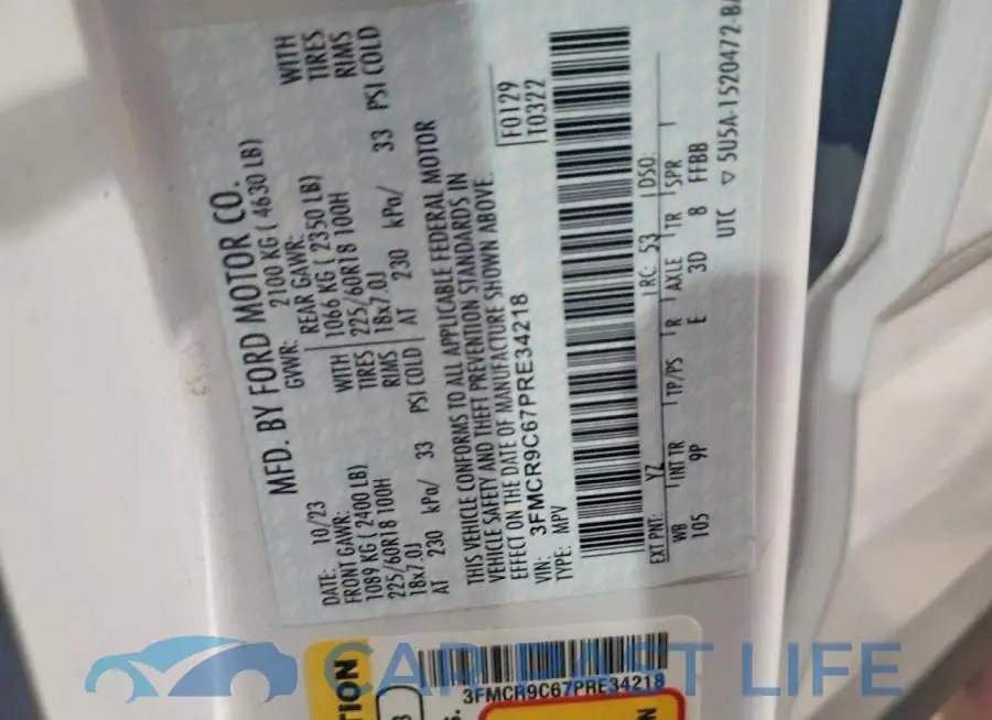 3FMCR9C67PRE34218# 13
