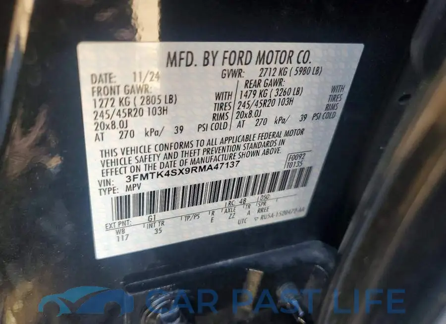 3FMTK4SX9RMA47137# 12