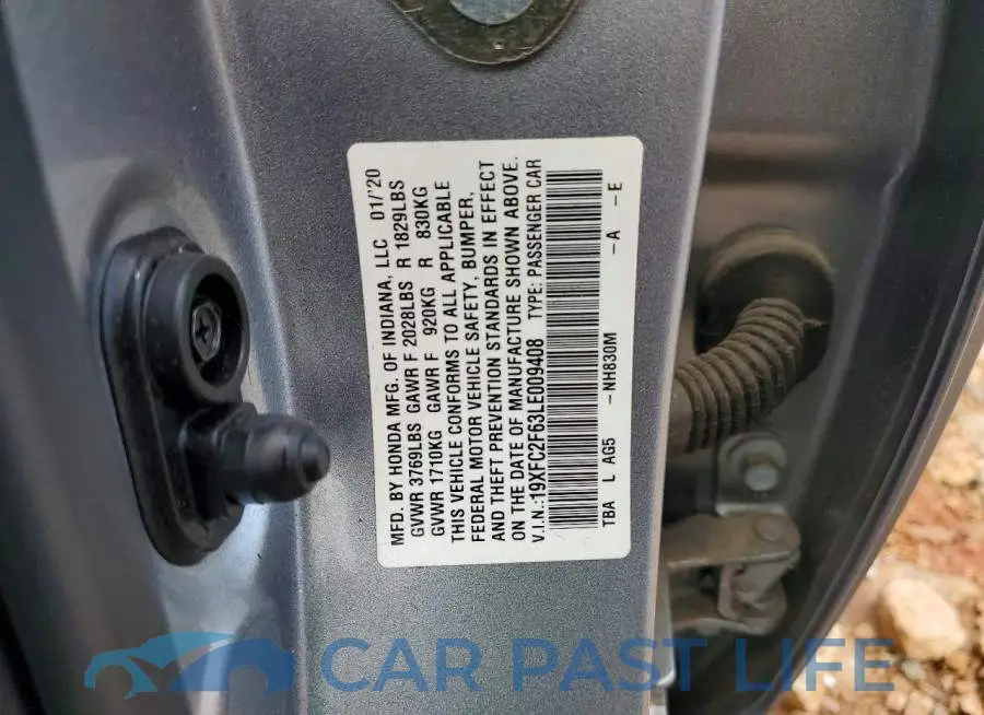 19XFC2F63LE009408# 12