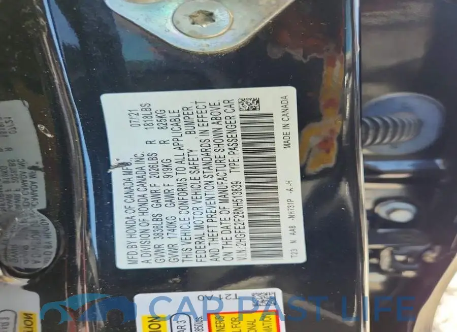 2HGFE2F28NH513839# 12
