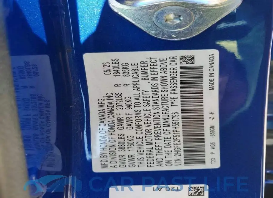 2HGFE2F51PH551796# 13