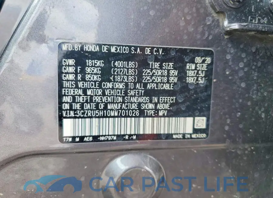 3CZRU5H10MM701026# 12