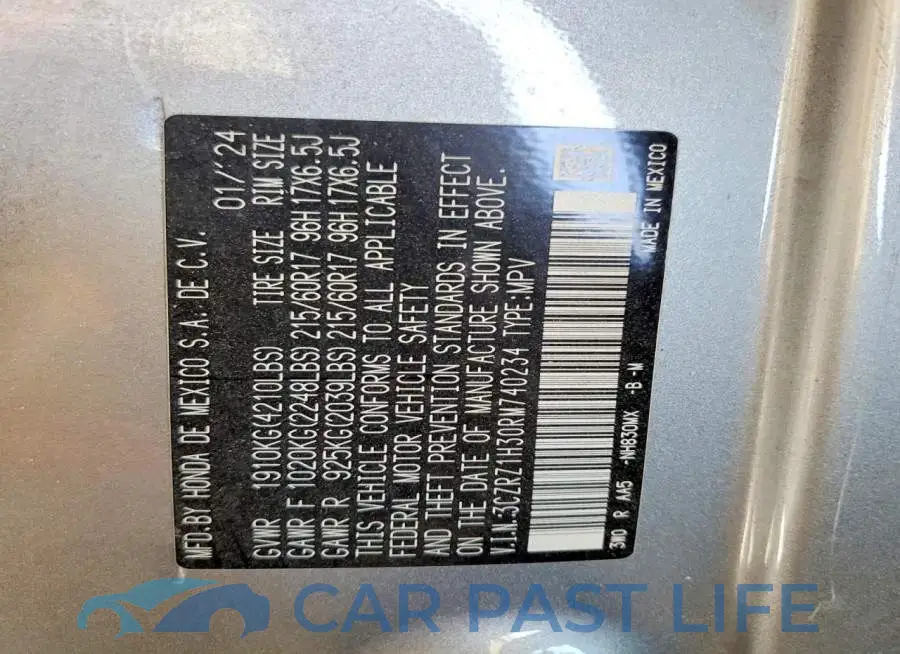 3CZRZ1H30RM740234# 12
