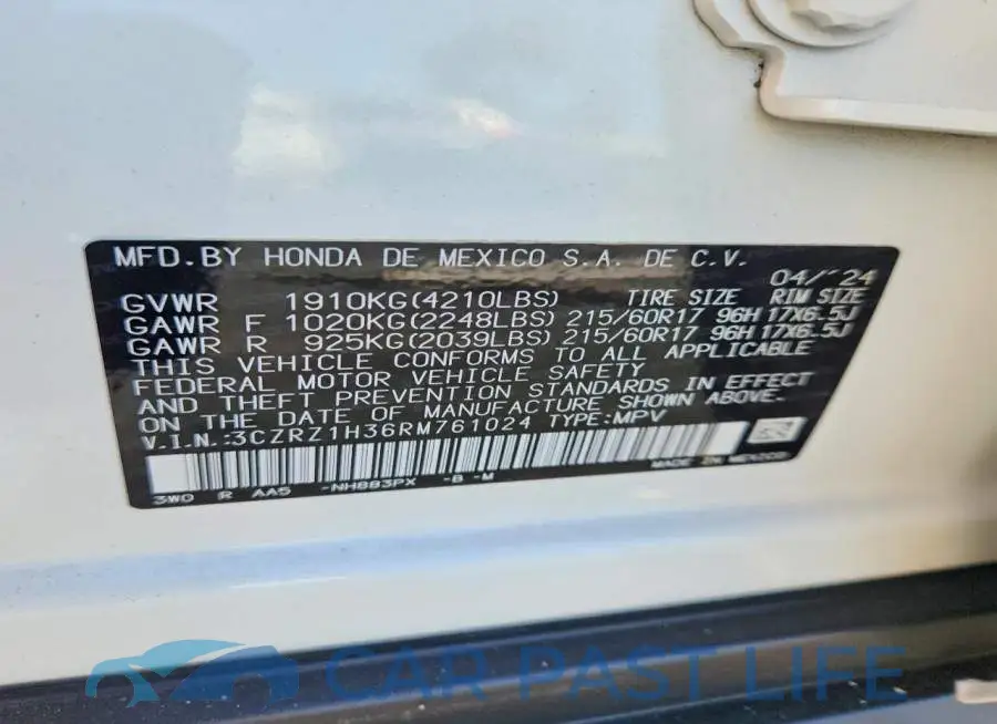 3CZRZ1H36RM761024# 14