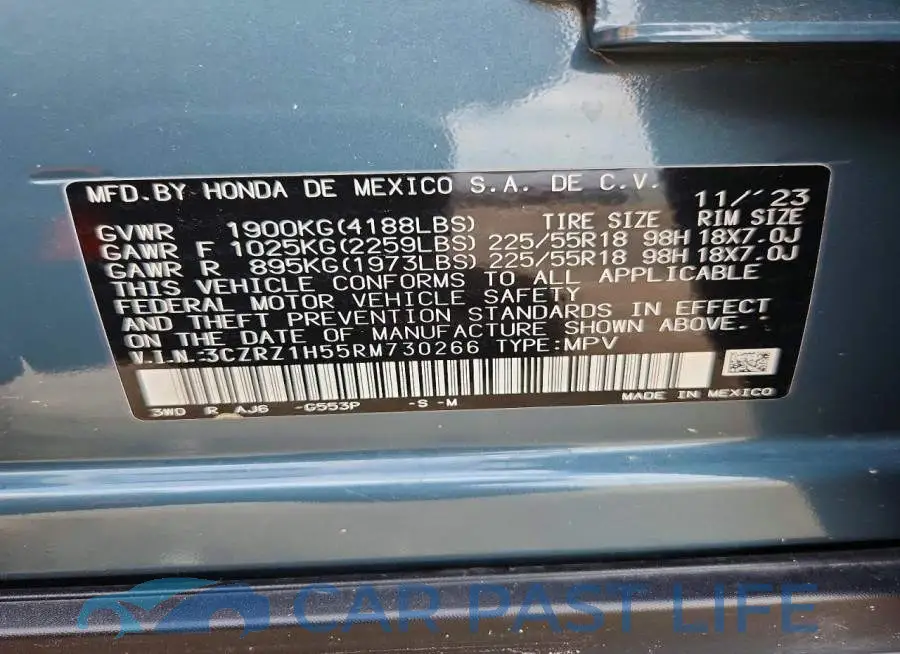 3CZRZ1H55RM730266# 13