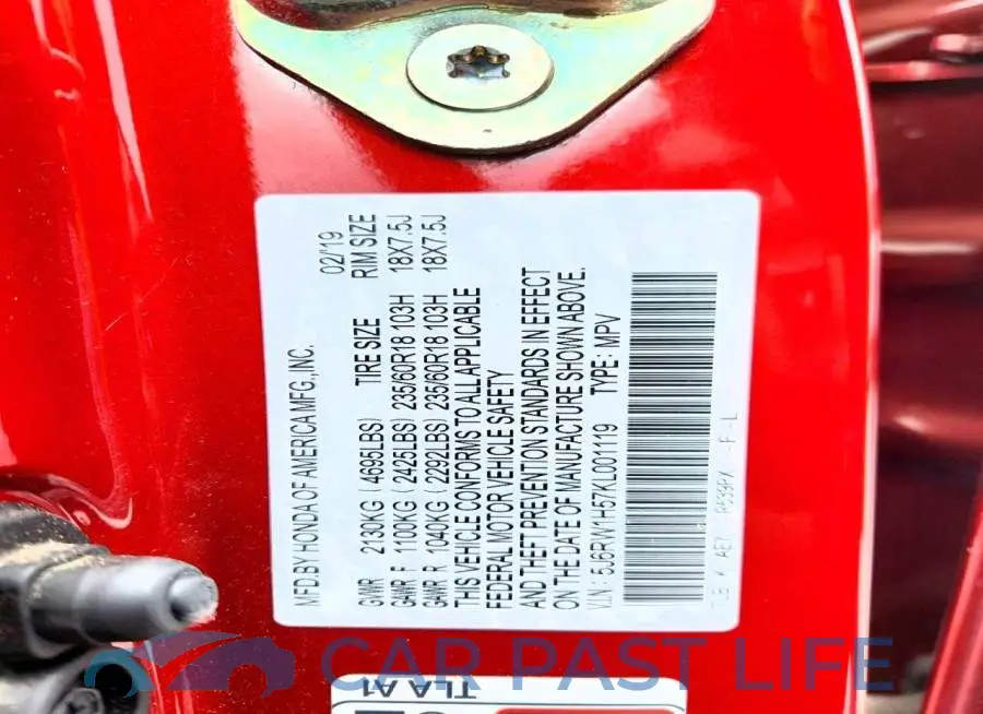 5J6RW1H57KL001119# 14