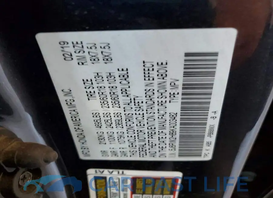 5J6RW2H89KA003482# 13