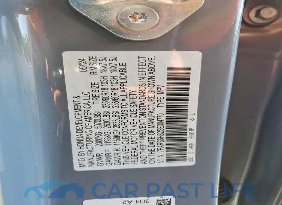 7FARS6H82SE004770# 13