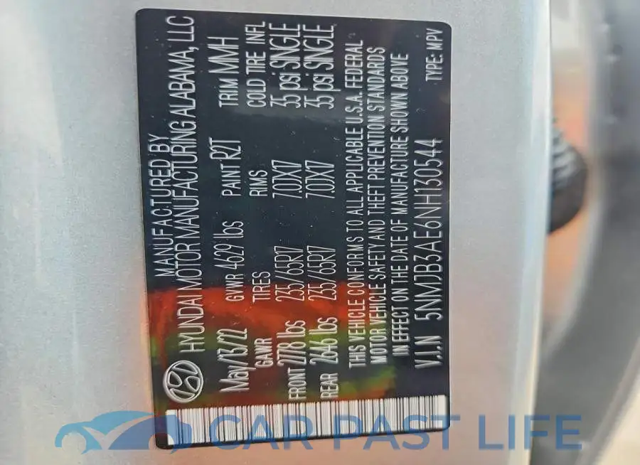 5NMJB3AE6NH130544# 14
