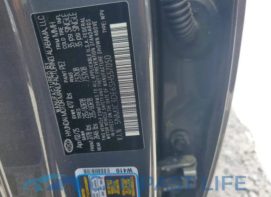 5NMJC3DE6SH557050# 14