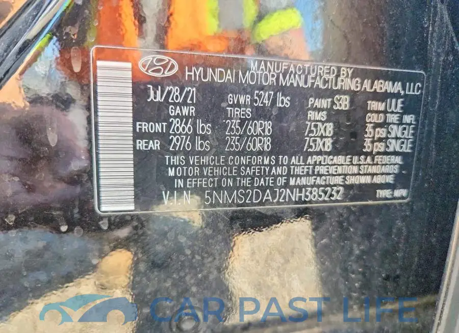5NMS2DAJ2NH385232# 13