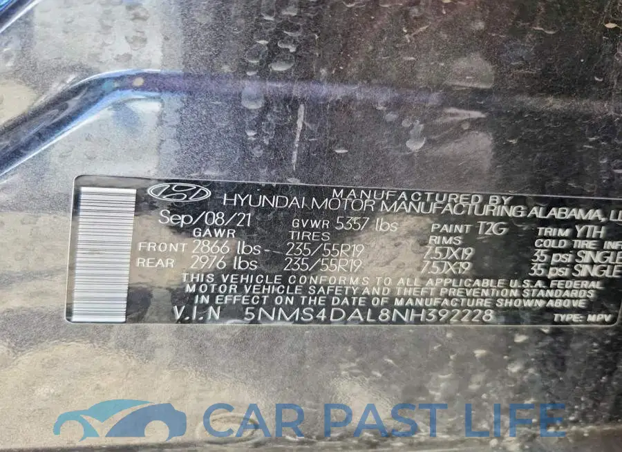 5NMS4DAL8NH392228# 14