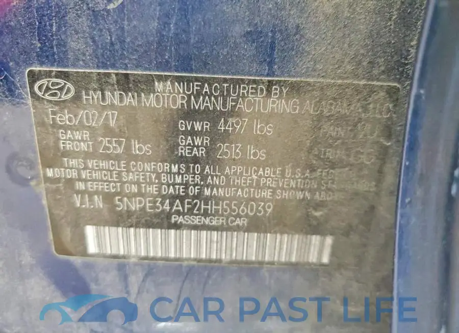 5NPE34AF2HH556039# 12