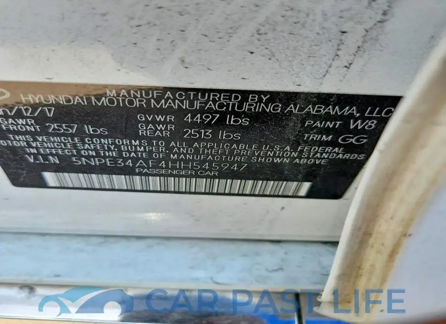 5NPE34AF4HH545947# 12