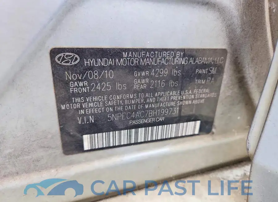 5NPEC4AC7BH199731# 12