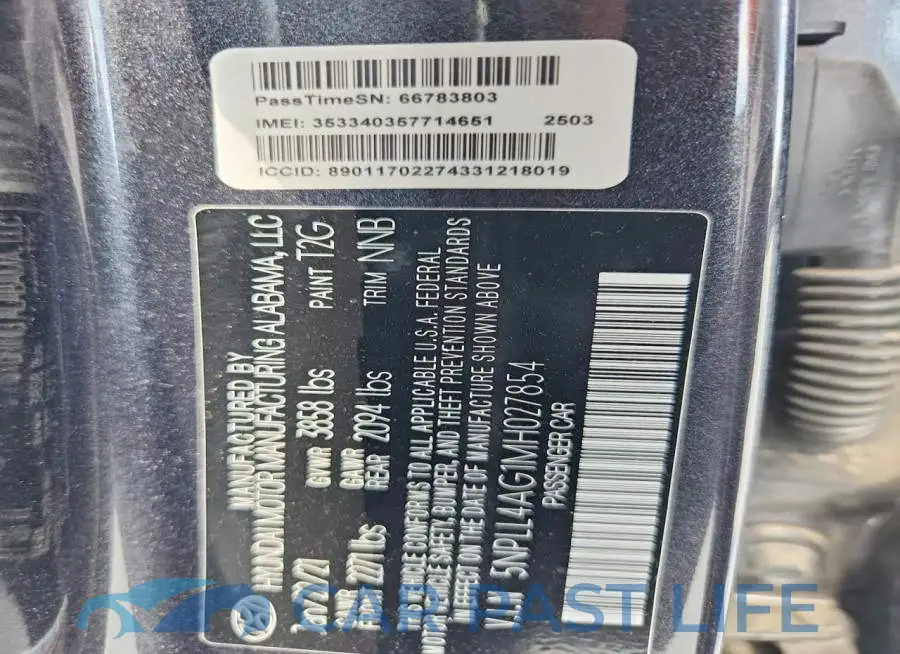 5NPLL4AG1MH027854# 12