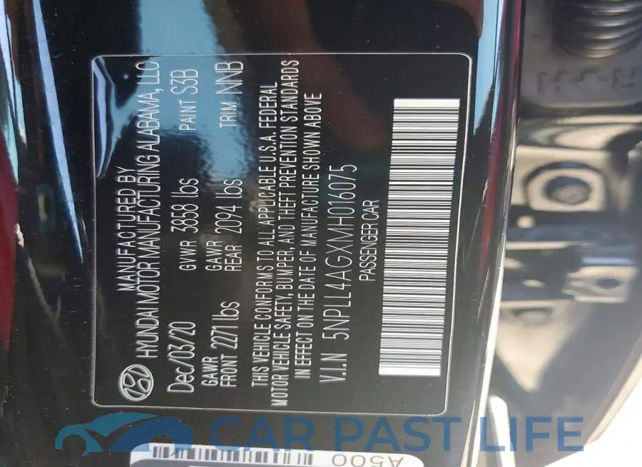 5NPLL4AGXMH016075# 12