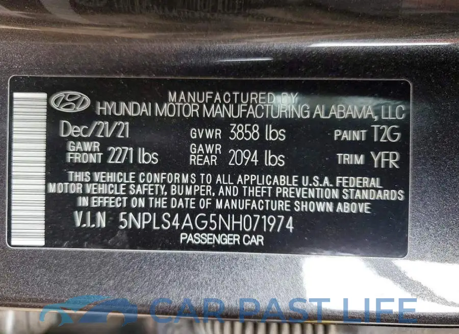 5NPLS4AG5NH071974# 12