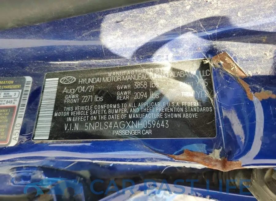 5NPLS4AGXNH059643# 12