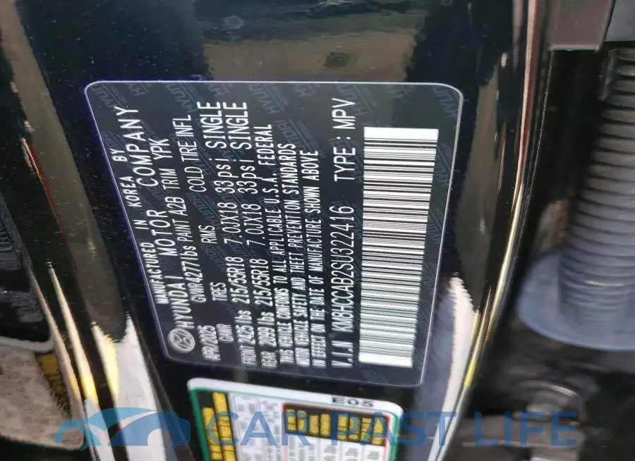 KM8HCCAB2SU322416# 12