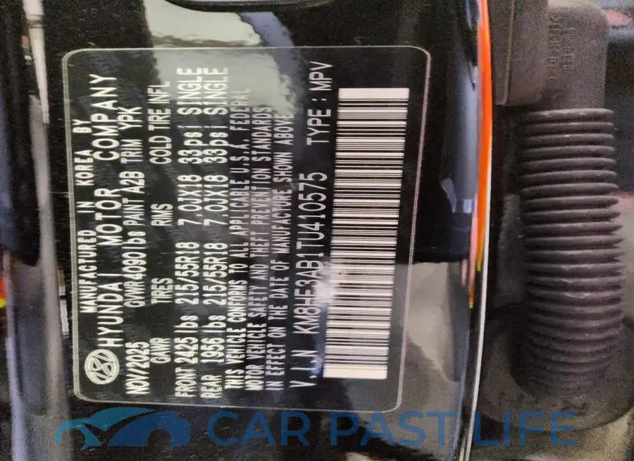 KM8HF3AB1TU410575# 14