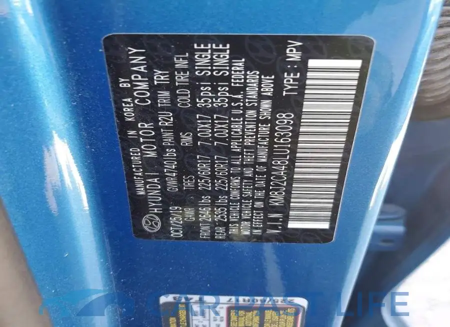 KM8J2CA48LU163098# 12