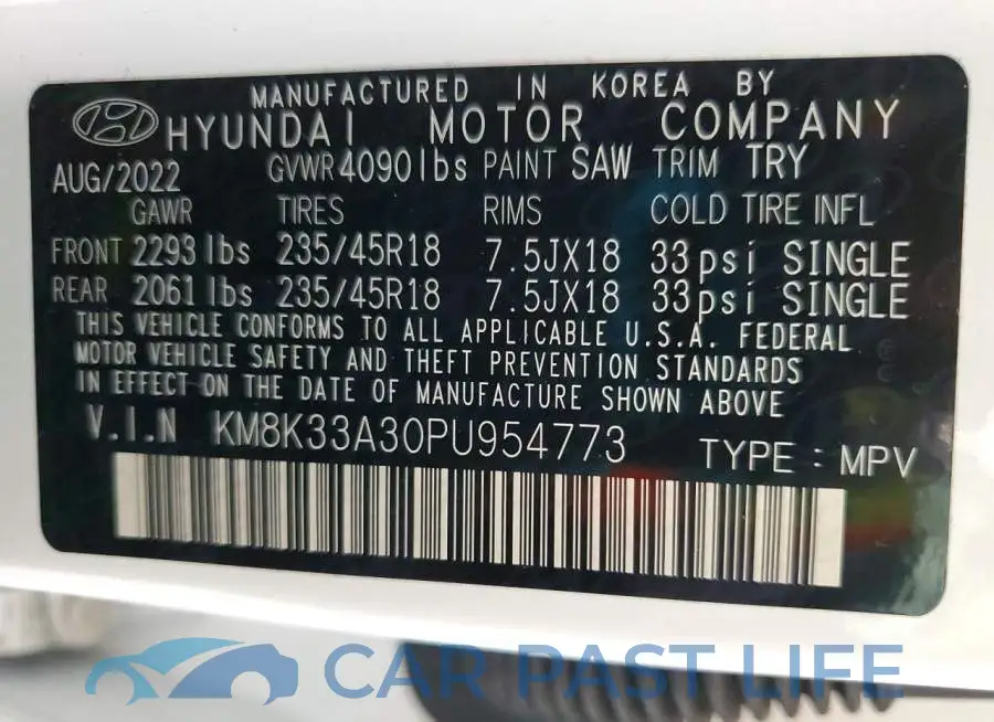 KM8K33A30PU954773# 13