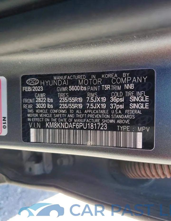 KM8KNDAF6PU181723# 13