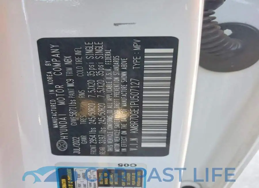 KM8R7DGE1PU507127# 13