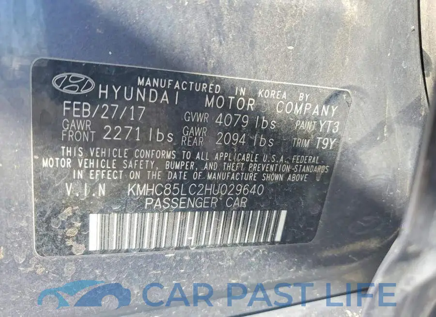 KMHC85LC2HU029640# 12