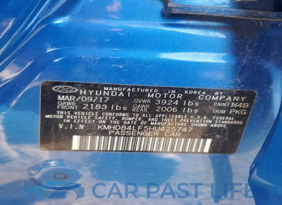 KMHD84LF5HU425747# 12