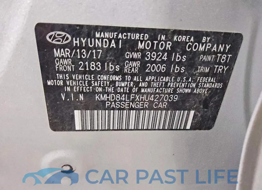 KMHD84LFXHU427039# 12