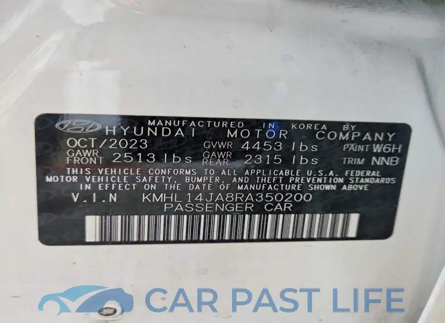 KMHL14JA8RA350200# 13
