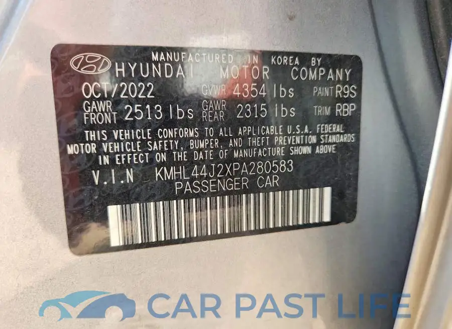 KMHL44J2XPA280583# 12