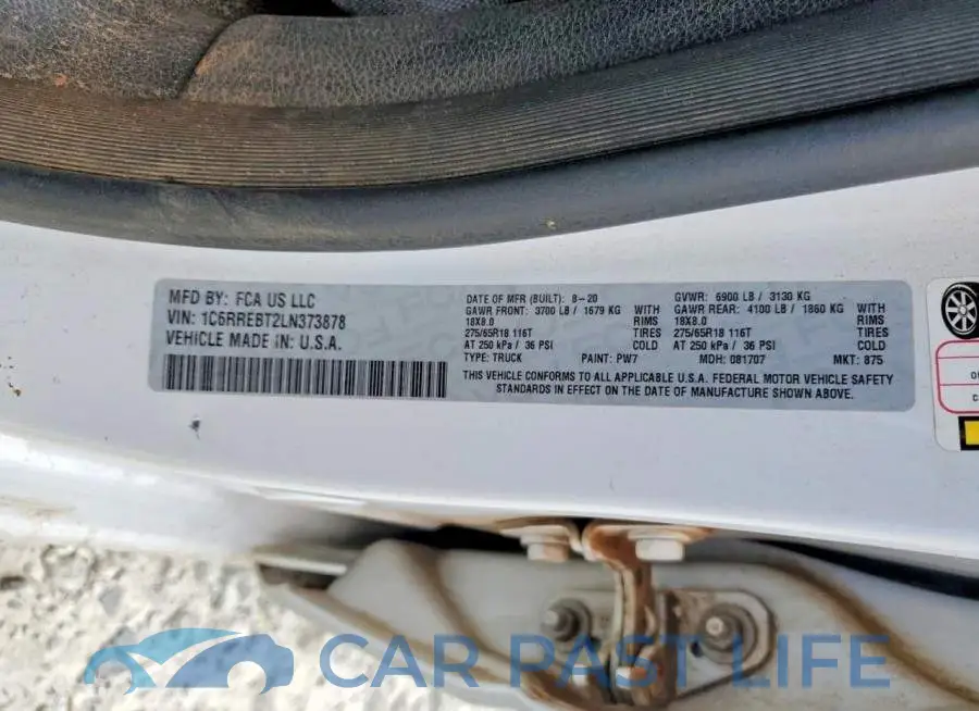1C6RREBT2LN373878# 12