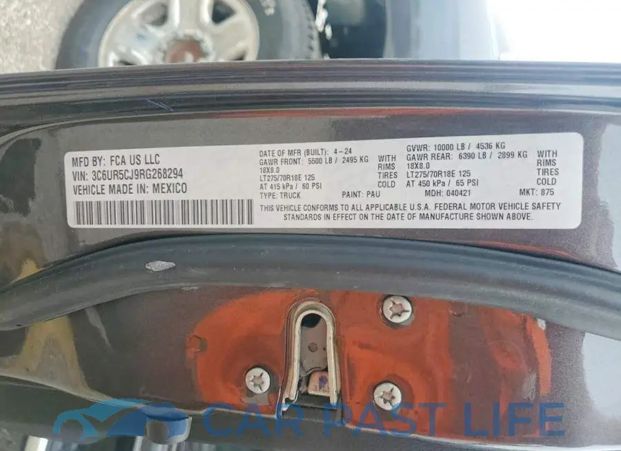 3C6UR5CJ9RG268294# 13