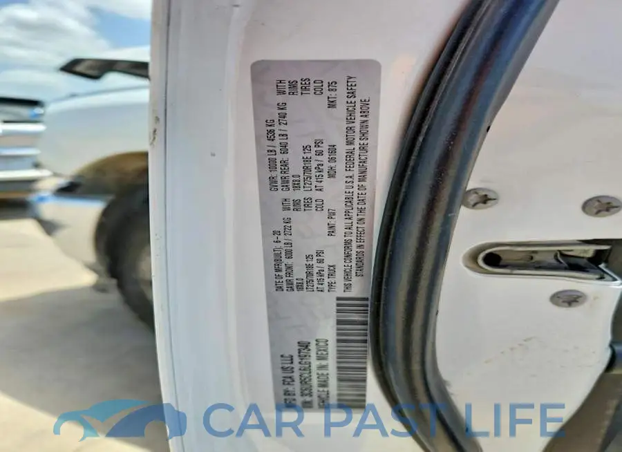 3C6UR5CL6LG197340# 12