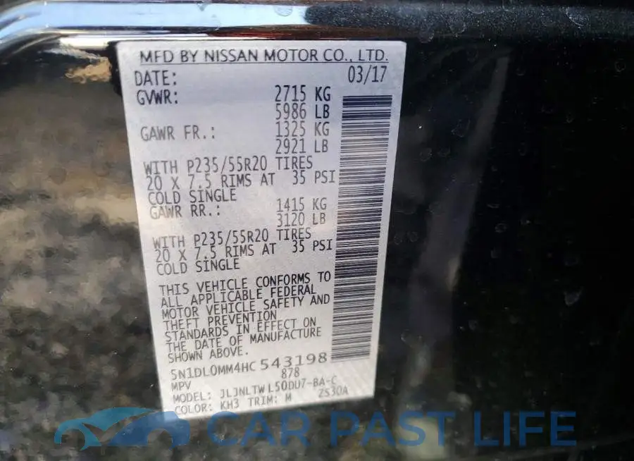 5N1DL0MM4HC543198# 13