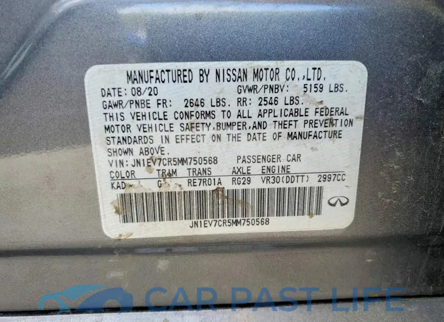 JN1EV7CR5MM750568# 12