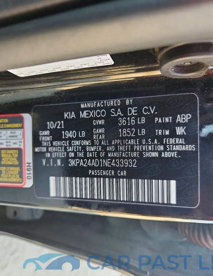 3KPA24AD1NE433932# 13