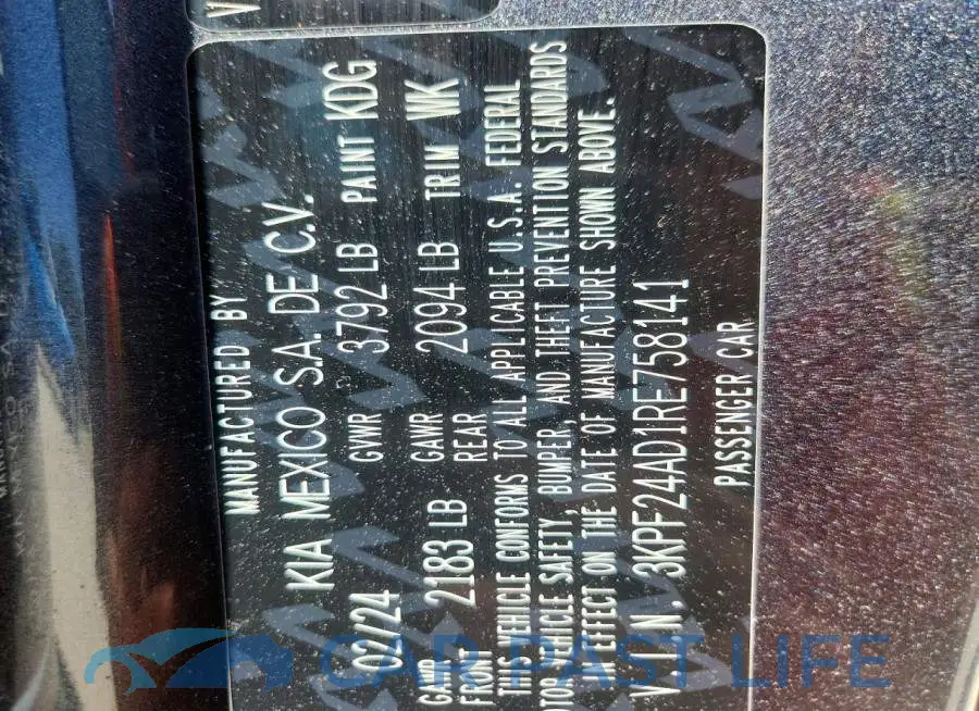 3KPF24AD1RE758141# 12